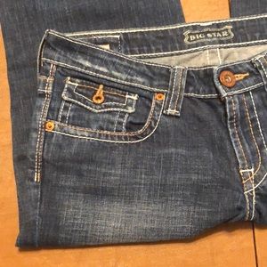 BIG STAR Casey Stretch Blue Jeans Size 28 Long